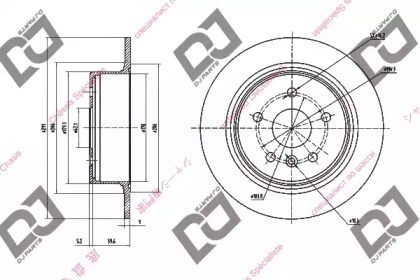 Тормозной диск DJ PARTS BD1432